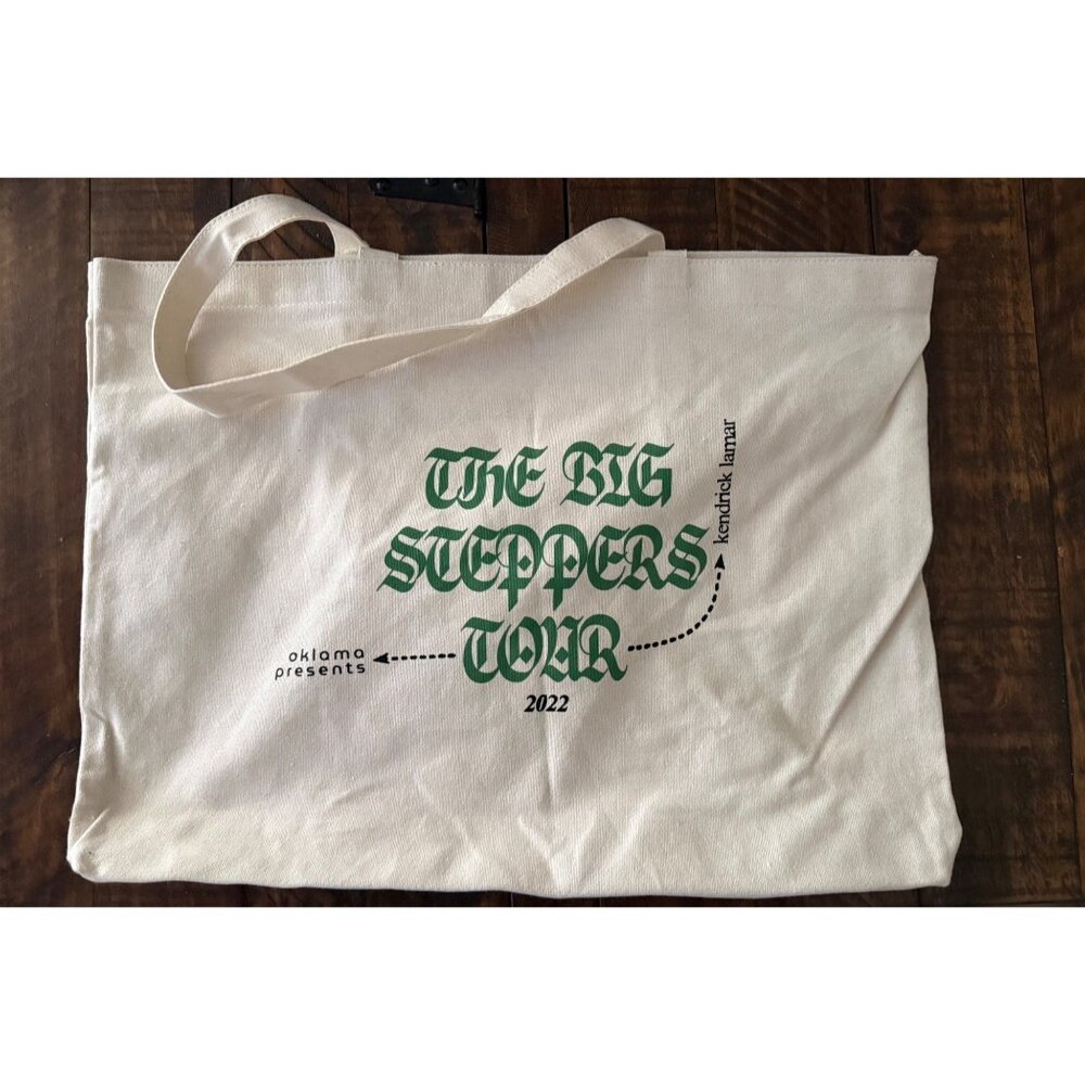 The Big Steppers Tour 2022 Kendrick Lamar Canvas Tote Bag With Zipper Pocket